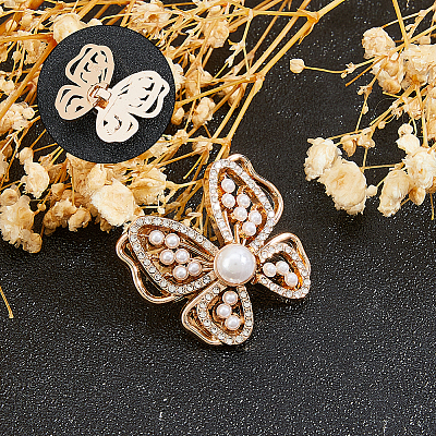 12Pc 2 Colors Iron Rhinestone Buttons FIND-FH0016-79-1