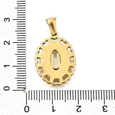 Golden 304 Stainless Steel Pendants STAS-K300-02G-U-1