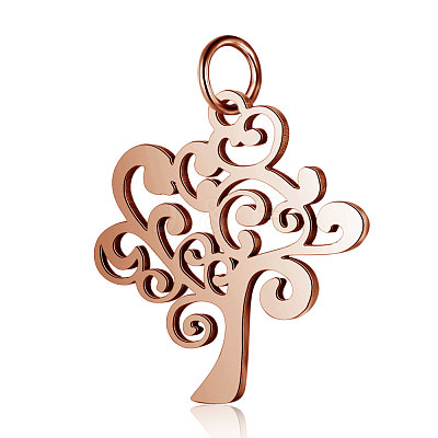 304 Stainless Steel Pendants STAS-S105-T517R-1