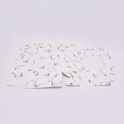 Marble Pattern Bakery Box CON-WH0072-32-1
