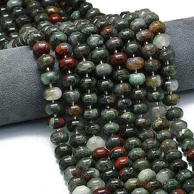 Natural African Bloodstone Beads Strands LS-G-P573-B13-01-1