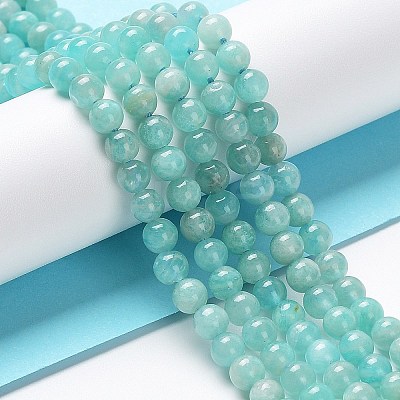 Natural Amazonite Beads Strands G-F461-12-4mm-01-1
