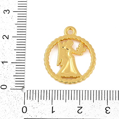 Twelve Constellations Alloy Pendants PALLOY-Q006-01B-G-1
