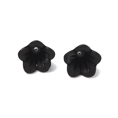 Frosted Flower Acrylic Beads X-FACR-5332-12A-1