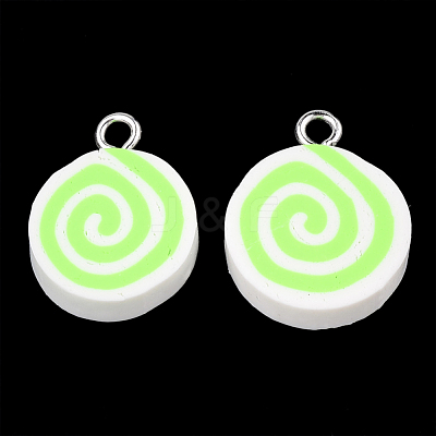 Handmade Polymer Clay Pendants X-CLAY-T013-14-1