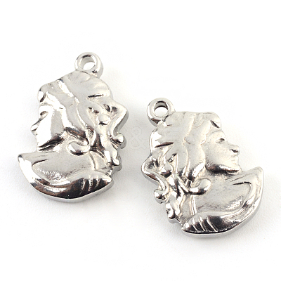 304 Stainless Steel Pendants STAS-UK0002-66-1