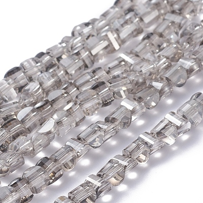 Electroplate Glass Beads Strands EGLA-L023A-PL01-1