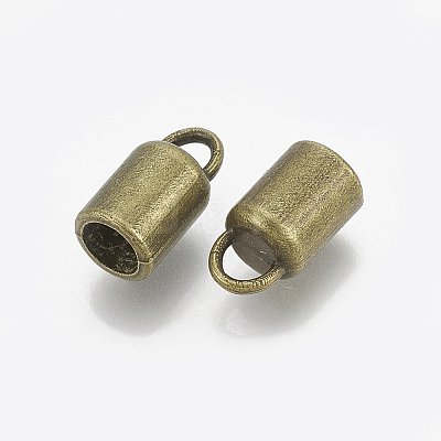 Tibetan Style Alloy Cord Ends X-TIBE-R315-02AB-FF-1