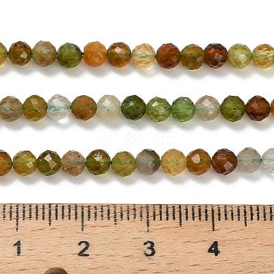 Natural Green Tourmaline Beads Strands G-Z106-A06-4mm-1