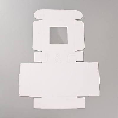 Paper Candy Storage Box CON-WH0084-96A-02-1