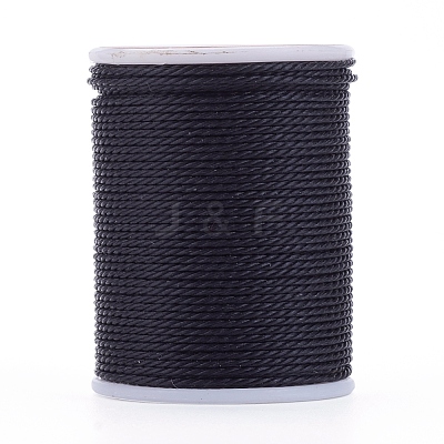 Round Waxed Polyester Cord X-YC-G006-01-1.0mm-01-1