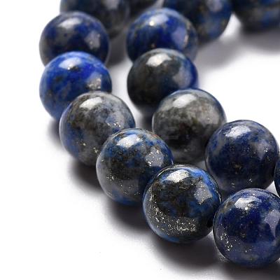 Natural Lapis Lazuli Round Bead Strands G-E262-01-8mm-1