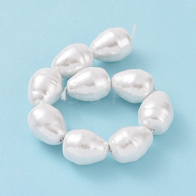 Shell Pearl Beads Strands BSHE-F013-11A-1