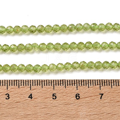 Natural Peridot Beads Strands G-P603-C-3mm-01-1