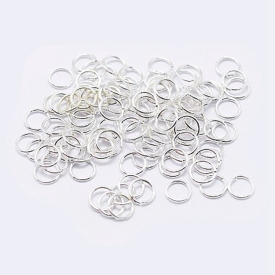 925 Sterling Silver Saw Cut Open Jump Rings STER-F036-02S-0.7x5mm-1