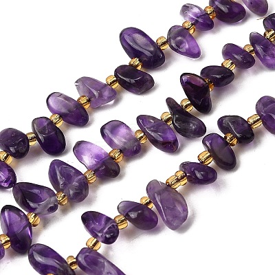 Natural Amethyst Beads Strands G-Z091-A13-1