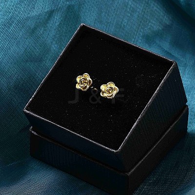 Ion Plating(IP) 304 Stainless Steel Stud Earrings EJEW-P300-01G-1