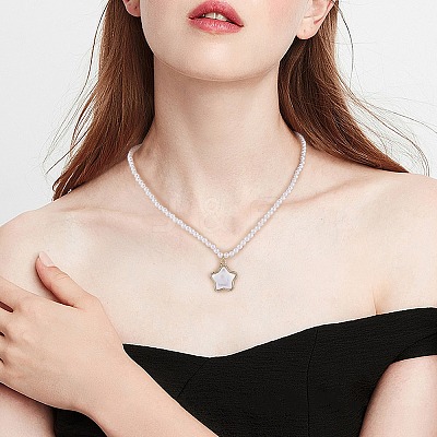 DIY Imitation Pendant Necklace Making Kit DIY-SZ0009-24-1