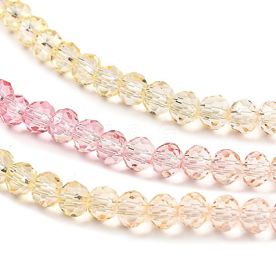 Transparent Painted Glass Beads Strands DGLA-A034-T3mm-A09-1
