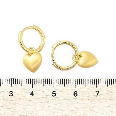 Brass Pendants Hoop Earrings EJEW-B120-08G-01-1