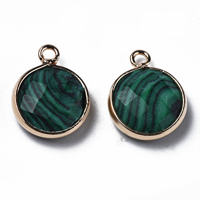 Synthetic Malachite Charms G-Q998-026D-1