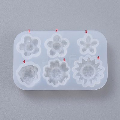DIY Flower Silicone Molds X-DIY-D048-12C-1