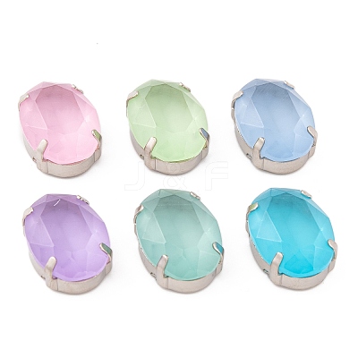 Oval Sew on Rhinestone GLAA-K069-06B-P-1