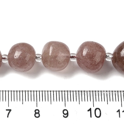 Natural Strawberry Quartz Beads Strands G-Q169-E06-01B-1