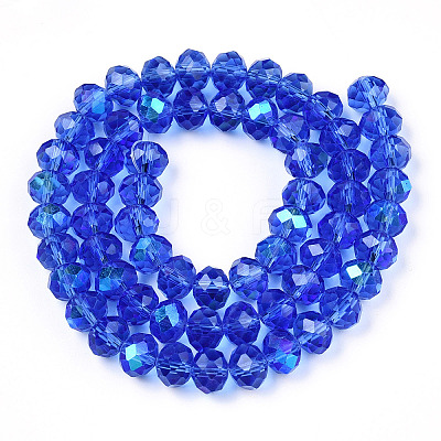 Electroplate Glass Beads Strands X1-EGLA-A034-T8mm-L26-1