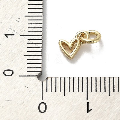 Golden Brass Charms KK-H493-01G-10-1