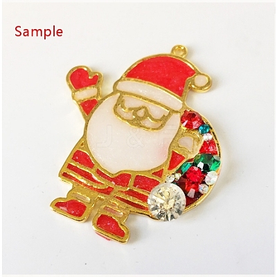 Alloy Open Back Bezel Pendants PALLOY-X0037-25-1
