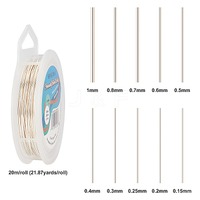 Round Copper Craft Wire for Jewelry Making for Jewelry Making CWIR-BC0006-03B-1