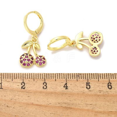 Brass Micro Pave Clear Cubic Zirconia Stud Earrings EJEW-P303-06G-1