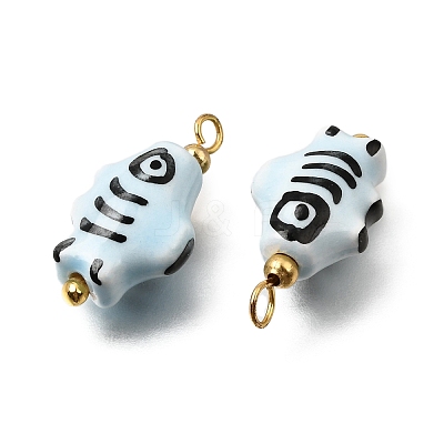 Handmade Porcelain Pendants PR-CBA0027-03G-02-1