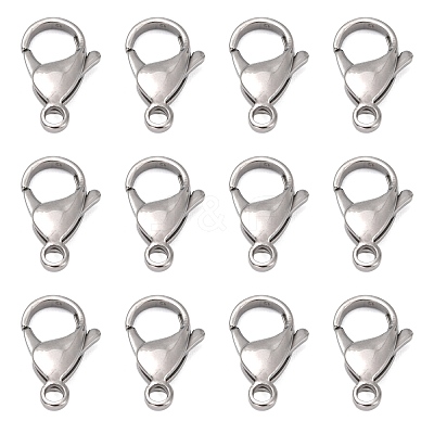 Tarnish Resistant 316 Surgical Stainless Steel Lobster Claw Clasps STAS-M262-03-19mm-1