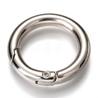 Zinc Alloy Spring Gate Rings X-PALLOY-C100-01P-08-1