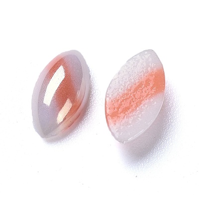 Opaque Glass Cabochons GGLA-S038-03G-5x10-1