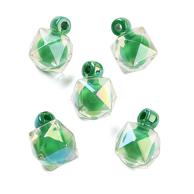 UV Plating Opaque Acrylic Pendants OACR-S142-03B-1