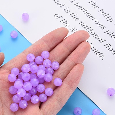 Transparent Acrylic Beads TACR-S154-62E-04-1