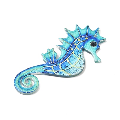 Printed Acrylic Big Pendants X-MACR-I041-01-1