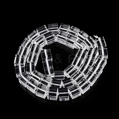 Transparent Glass Beads Strands GLAA-N001-46B-1
