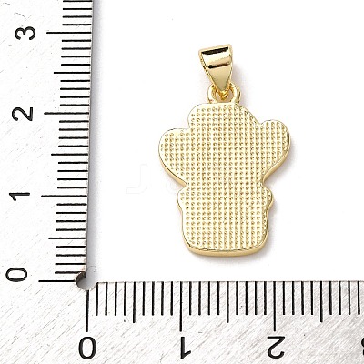 Brass Enamel Pendants FIND-I054-01A-G-1