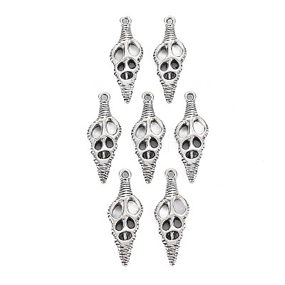 Tibetan Style Alloy Pendants PALLOY-T075-138AS-RS-1