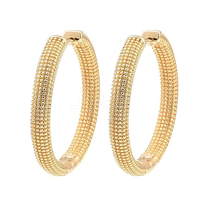 Brass Hoop Earrings EJEW-I289-03KCG-1