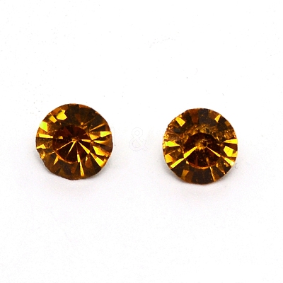 Glass Rhinestone Cabochons RGLA-WH0005-02D-1