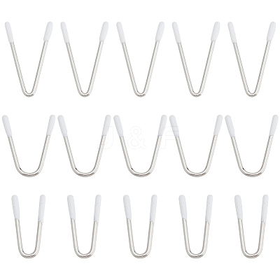 30Pcs 3 Style V Shape 204 Stainless Steel & Nylon Bra Underwire STAS-PH0005-40-1
