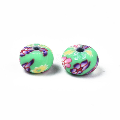 Handmade Polymer Clay Beads CLAY-S092-74-1