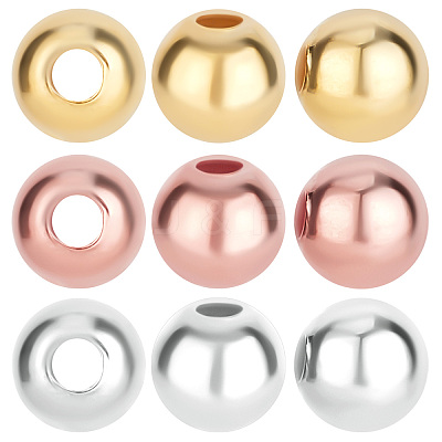 30Pcs 3 Colors 925 Sterling Silver Spacer Beads STER-BBC0001-30-1
