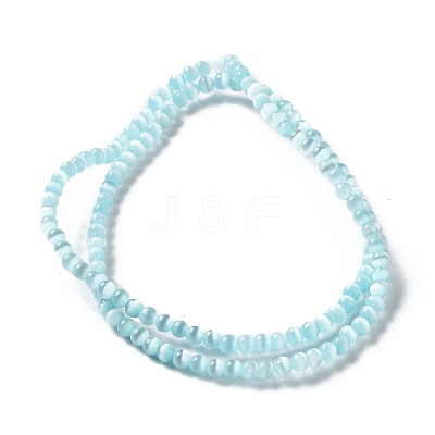 Cat Eye Glass Bead Strands CE-R010-09-1