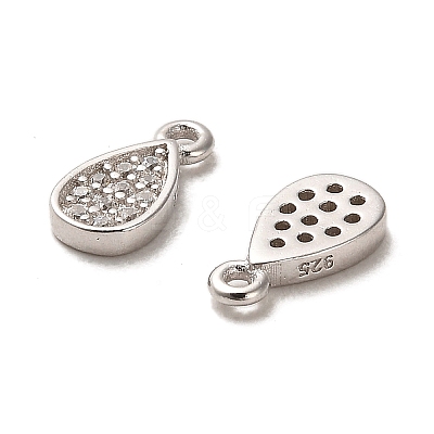 Rhodium Plated 925 Sterling Silver Pendant STER-H110-16P-1